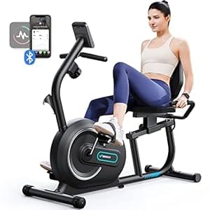 MERACH Recumbent Exercise Bike for Home with Smart Bluetooth and Exclusive App Connectivity, LCD, Heart Rate Handle, Magnetic Recumbent Bikes S08/S23